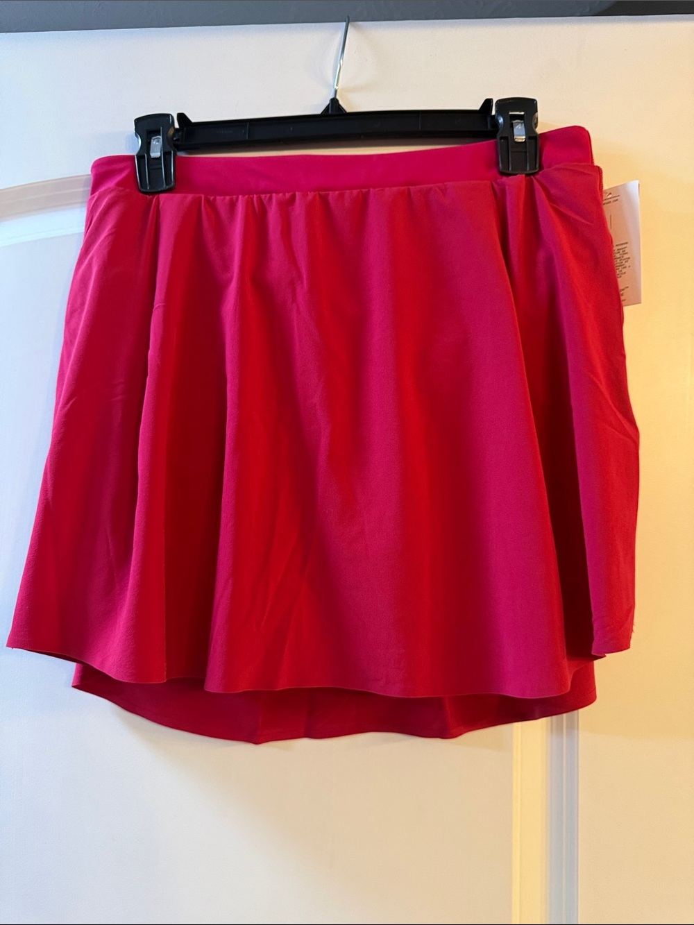 SPANX Hot Pink Circle Skater Mini Skirt